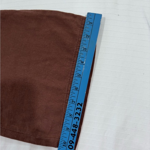 🌟🌟Sincerely Jules Women’s Linen Blend Casual Cargo Flare Pants - Brown 🌟🌟 - Picture 10 of 14